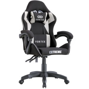 Fotel gamingowy EXTREME Vortex Light Gray – tkanina, ergonomia, regulacja