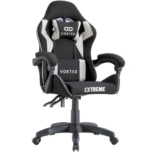Fotel gamingowy EXTREME Vortex Light Gray – tkanina, ergonomia, regulacja
