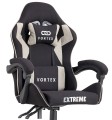 Fotel gamingowy EXTREME Vortex Light Gray – tkanina, ergonomia, regulacja