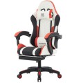Fotel gamingowy EXTREME R1 Red – skóra eco, podnóżek, poduszki, ergonomia