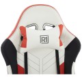 Fotel gamingowy EXTREME R1 Red – skóra eco, podnóżek, poduszki, ergonomia