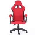 Fotel Gamingowy INFINI SYSTEM Red, Dwie poduszki premium, Wysuwany podnóżek,  Miękkie podłokietniki