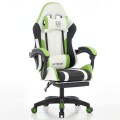 Fotel Gamingowy EXTREME R1 Green – ergonomiczny, z podnóżkiem i poduszkami, Green 