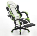 Fotel Gamingowy EXTREME R1 Green – ergonomiczny, z podnóżkiem i poduszkami, Green 