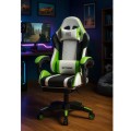 Fotel Gamingowy EXTREME R1 Green – ergonomiczny, z podnóżkiem i poduszkami, Green 