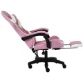 Fotel gamingowy INFINI Core Pink – tkanina, podnóżek, ergonomia