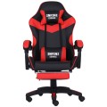 Fotel Gamingowy INFINI ESPACE Red – Regulowane Oparcie + Podnóżek
