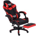 Fotel Gamingowy INFINI ESPACE Red – Regulowane Oparcie + Podnóżek