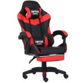 Fotel Gamingowy INFINI ESPACE Red – Regulowane Oparcie + Podnóżek