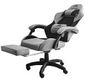 Fotel Gamingowy INFINI ThrustX Light Gray Tkanina + Podnóżek
