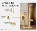 Drapak dla kota TomiDomi – stabilny słupek do drapania i zabawy