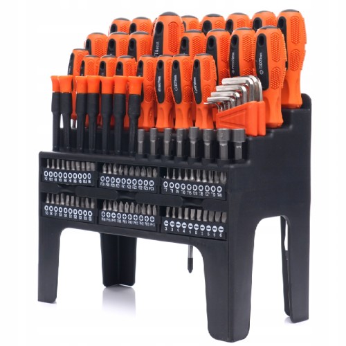 ZESTAW ŚRUBOKRĘTÓW I BITÓW STOJAK 122 ELEMENTÓW KD10958