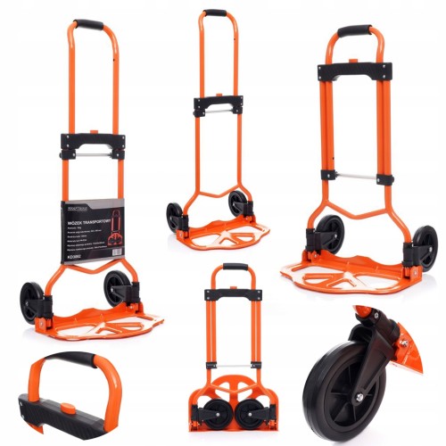 Wózek Transportowy Magazynowy Składany Aluminium 70kg Kraft&Dele