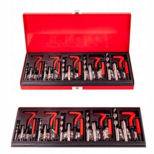 Gwintowniki Zestaw Naprawczy do Gwintów 131 Elementów Sztuk Kraft&Dele