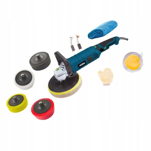 Polerka Elektryczna Samochodu 2650 W 180 mm Zestaw Polerski XXL Kraft&Dele