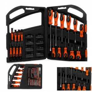 Zestaw Wkrętaków Śrubokrętów z Bitami Kraft&Dele 75 Elementów