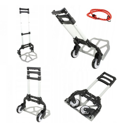 Wózek Transportowy Składany Aluminiowy Kraft&Dele 80kg