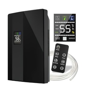 Osuszacz Powietrza Czarny 65W 2000ml 270ml/24h LCD Pilot Kraft&Dele