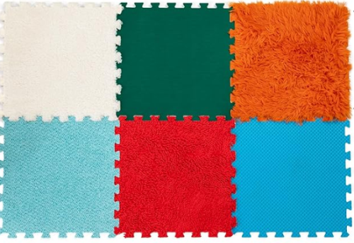 Maty sensoryczne dla dzieci zestaw 6 sztuk