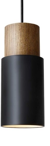 Lampa wisząca retro industrialna, vintage, drewno aluminium