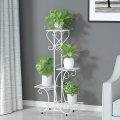 KWIETNIK METALOWY STOJAK NA KWIATY LOFTOWY STOJĄCY LOFT BIAŁY 4-POZIOMOWY [KWIETNIK6]