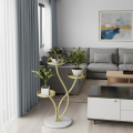 KWIETNIK STOJĄCY METALOWY STOJAK NA ROŚLINY ZŁOTO-BIAŁY 3-POZIOMOWY [KWIETNIK13]