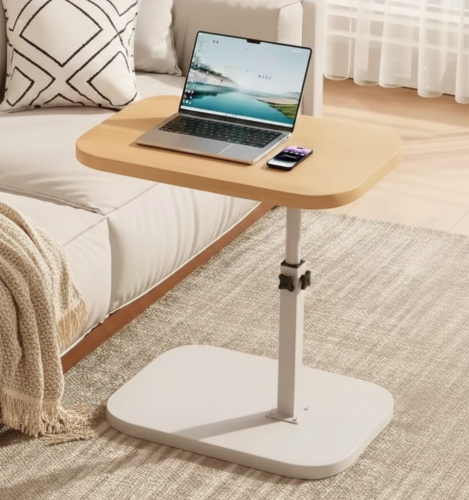 STOLIK BOCZNY REGULOWANA WYSOKOŚĆ KAWOWY POMOCNICZY LOFT DĄB SONOMA BIAŁY [STOLIK105]