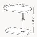 STOLIK BOCZNY REGULOWANA WYSOKOŚĆ KAWOWY POMOCNICZY LOFT BIAŁY [STOLIK103]