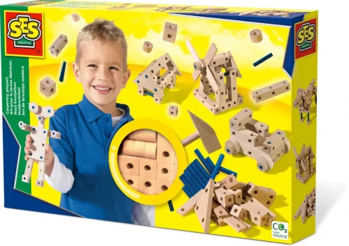 SES Drewniany zestaw kontrukcyjny 00945 09458