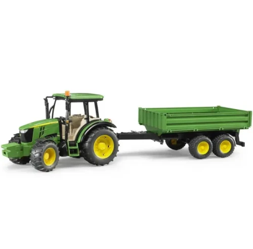 BRUDER John Deere 5115M z przycz.wywrotką 02108