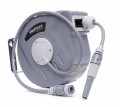 WĄŻ OGRODOWY ZWIJANY AUTOMATYCZNY BĘBEN 15m PISTOLET + KOŃCÓWKI KD2082
