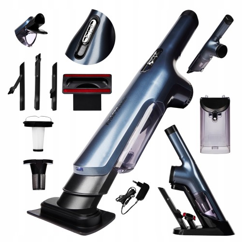 ODKURZACZ RĘCZNY BEZPRZEWODOWY AKUMULATOROWY SAMOCHODOWY MOCNY 400W