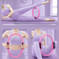 ZESTAW PILATES FITNESS JOGA 10w1 OBRĘCZ KOŁO DO PILATESU TAŚMY OPOROWE RÓŻOWY [FITNESS3]