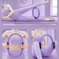 ZESTAW PILATES FITNESS JOGA 10w1 OBRĘCZ KOŁO DO PILATESU TAŚMY OPOROWE FIOLETOWY [FITNESS4]