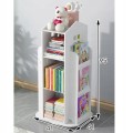 Regał na książki obrotowy półka domek organizer pokój dziecięcy biały WF