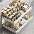 ROZSUWANY ORGANIZER KUCHENNY BIAŁY SZUFLADA TACA DO PRZECHOWYWANIA 32-52 CM [ORGANIZER104]