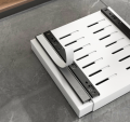 ROZSUWANY ORGANIZER KUCHENNY BIAŁY SZUFLADA TACA DO PRZECHOWYWANIA 32-52 CM [ORGANIZER104]