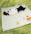 KOC PIKNIKOWY PLAŻOWY MATA BIWAKOWA WODOODPORNA PRZENOŚNA DUŻA 2x2m LIŚCIE