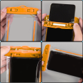 ETUI WODOODPORNE WODOSZCZELNE CASE NA TELEFON FLUORESCENCYJNE POMARAŃCZ