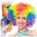 KOLOROWA PERUKA WŁOSY AFRO KARNAWAŁ PARTY FOTOBUDKA PANIEŃSKI URODZINY