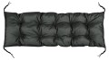 Poduszka ogrodowa 180x50 cm na leżak ławkę huśtawkę wodoodporna czarna