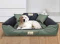 Legowisko dla psa kojec KINGDOG 100x75 cm personalizowane wodoodporne zielone