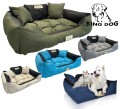 Legowisko dla psa kojec KINGDOG 100x75 cm personalizowane wodoodporne zielone