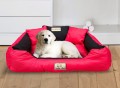 Legowisko dla psa kojec KINGDOG 55x45 cm personalizowane wodoodporne czerwone