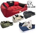 Legowisko dla psa kojec KINGDOG 55x45 cm personalizowane wodoodporne czerwone