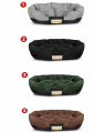 Legowisko dla psa 75x50 cm personalizowane wodoodporne czarne