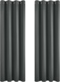 Zasłona zaciemniająca, termiczna ciemnoszara 2sztuki