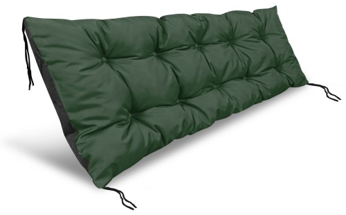 Poduszka ogrodowa 120x50 cm na ławkę huśtawkę palety wodoodporna zielone