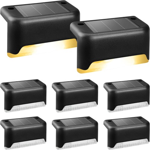 Solarne lampki na schody, do ogrodu, 4 sztuki w zestawie.