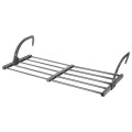 Suszarka na pranie na kaloryfer metalowa szara rozsuwana 45-83x35 cm